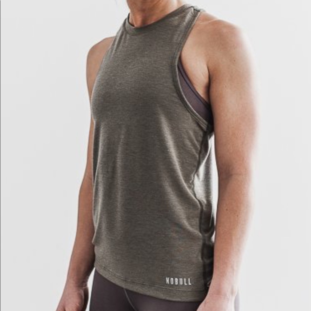 No Bull High-Neck Tank ARMY GREEN Size: Large